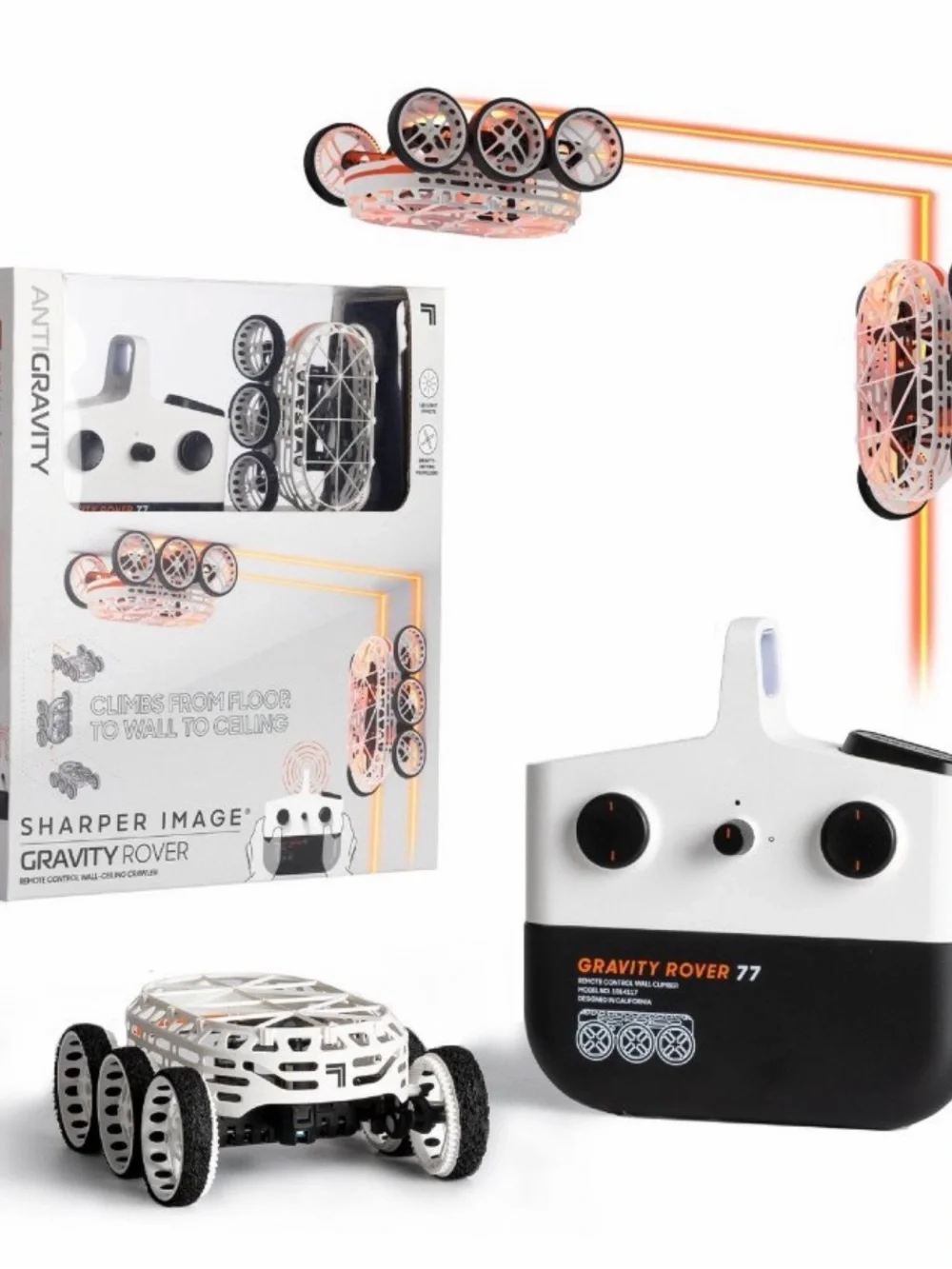 Sharper Image Anti-Gravity Gravity Rover Remote Crawler